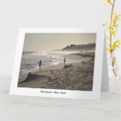 Montauk, New York Karte (Gelbe Blume)