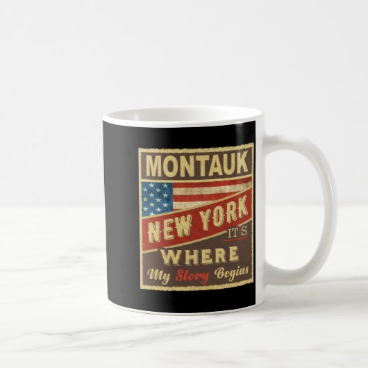 Montauk Ny Its Where My Story Begins Kaffeetasse (Rechts)