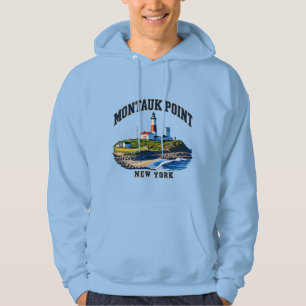 Montauk Point Leuchtturm New York Küsten-Hoodie Hoodie