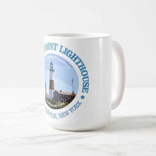 Montauk Point Light Kaffeetasse (VorderseiteRechts)