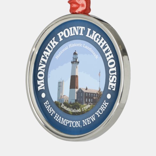 Montauk Point Light Ornament Aus Metall (Links)