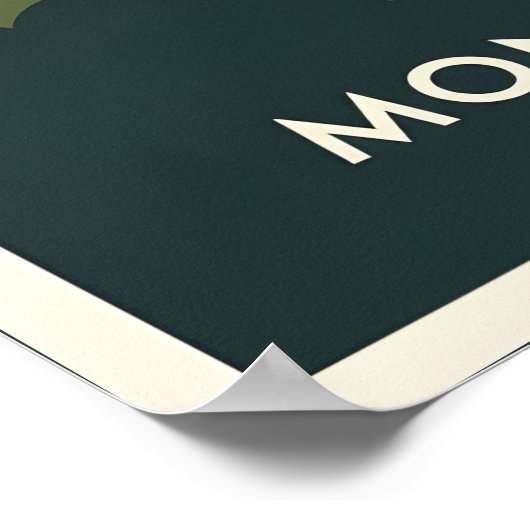 Montauk Point Lighthouse, Coastal Cliff & Sailboat Poster (Ecke)