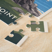 Montauk Point Lighthouse, Coastal Cliff & Sailboat Puzzle (Seite)