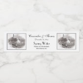 Montauk Point Lighthouse Hamptons Long Island NY Wasserflaschenetikett (Einzelnes Label)