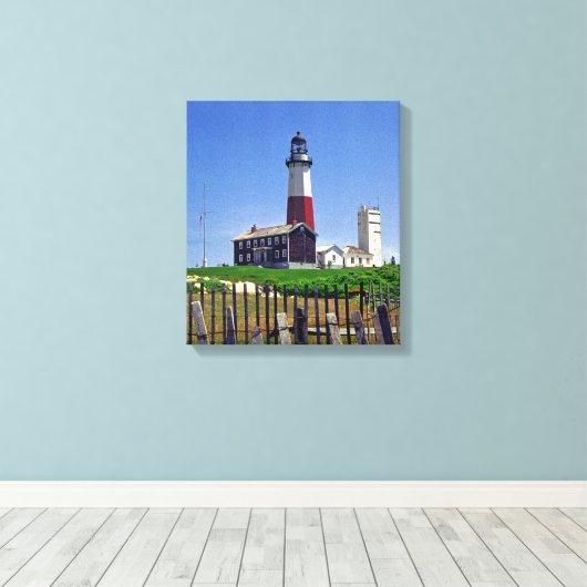 Montauk Point Lighthouse Leinwanddruck (Insitu (Holzboden))