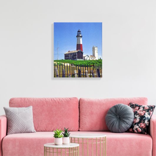 Montauk Point Lighthouse Leinwanddruck (Insitu (Wohnzimmer))