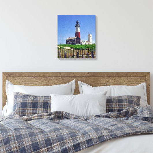 Montauk Point Lighthouse Leinwanddruck (Insitu (Schlafzimmer))