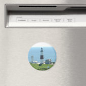 Montauk Point Lighthouse Magnet (In Situ (Geschirrspüler))