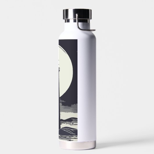 Montauk Point Lighthouse Moon Trinkflasche (Links)