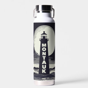 Montauk Point Lighthouse Moon Trinkflasche
