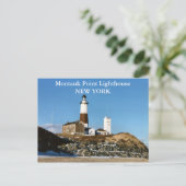 Montauk Point Lighthouse, New York Postcard Postkarte (Stehend Vorderseite)