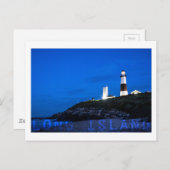 Montauk Point Lighthouse Postkarte (Vorne/Hinten)