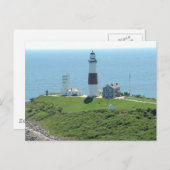 Montauk Point Lighthouse Postkarte (Vorne/Hinten)