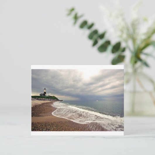 Montauk Point Lighthouse Postkarte (Stehend Vorderseite)