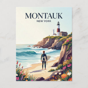Montauk Point New York Postkarte
