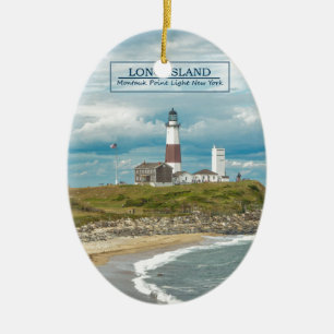 Montauk Punkt-Leuchtturm Keramikornament