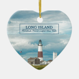 Montauk Punkt-Leuchtturm Keramikornament