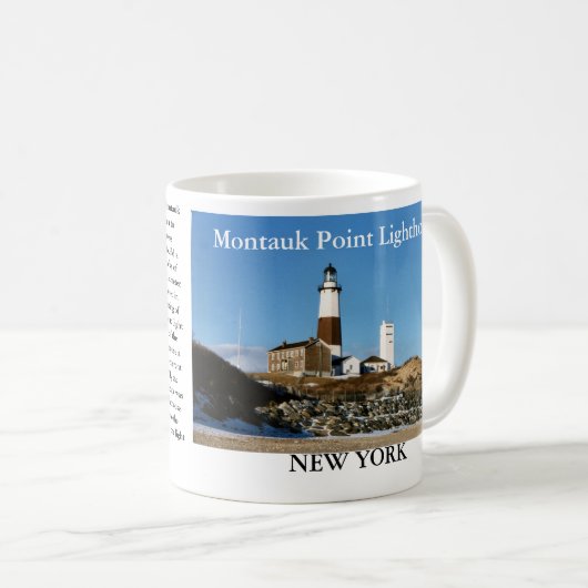 Montauk Punkt-Leuchtturm, New- YorkTasse Kaffeetasse (VorderseiteRechts)