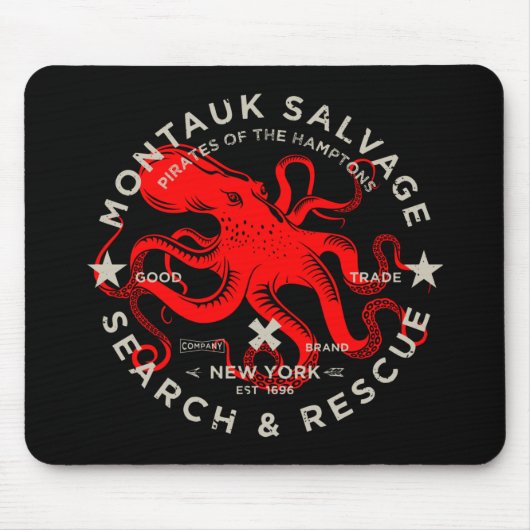 Montauk Salvage Co. Octopus Mouse Pad Mousepad (Vorne)
