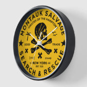 Montauk Salvage Co. Pirate Wall Clock v2 Uhr (Winkel)