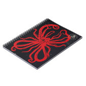 Montauk Salvage Co. Red Sea Monster-Notebook Notizblock (Linke Seite)