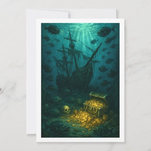 Montauk Salvage Co. Shipwreck Card 12x18 Save The Date (Vorderseite)