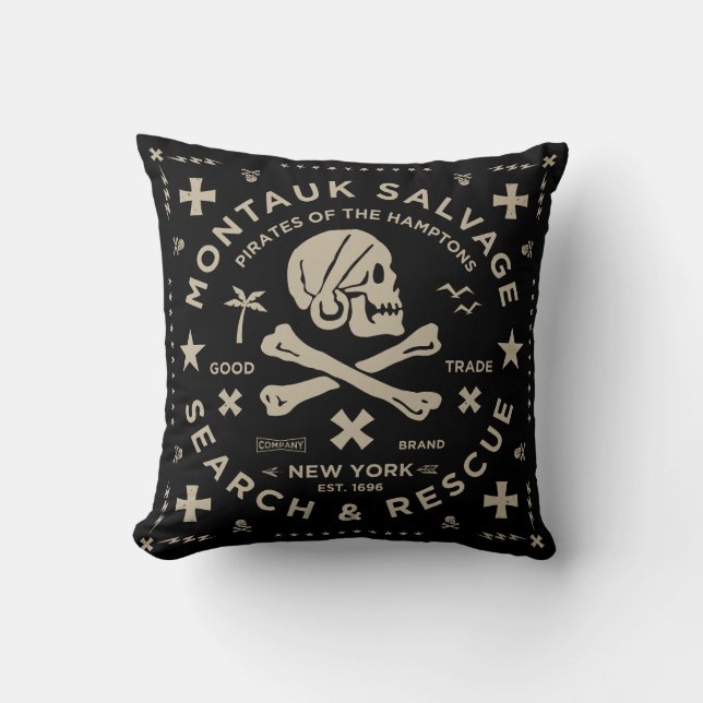 Montauk Salvage Co. Throw Pillow 4 Kissen (Vorderseite)