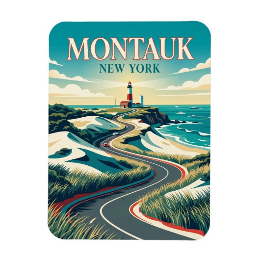 Montauk USA Magnet (Vertikal)