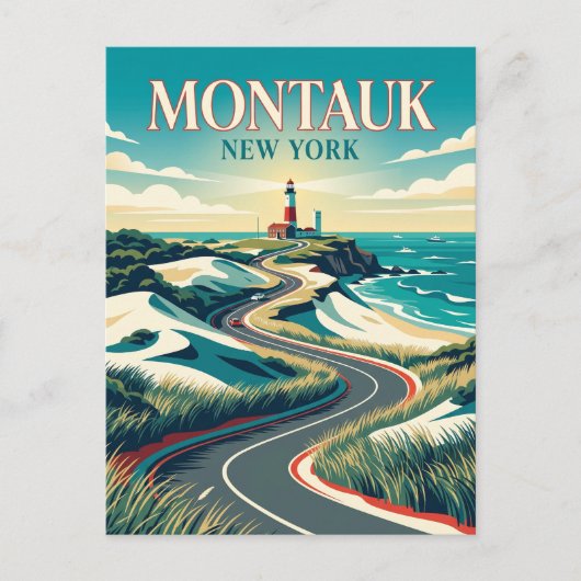 Montauk USA Postkarte (Vorderseite)