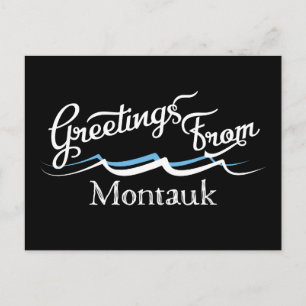 Montauk Water Waves Postkarte