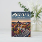 Montclair New Jersey Postkarte (Stehend Vorderseite)