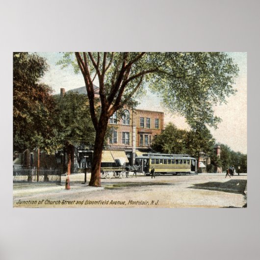 Montclair NJ 1908 Antik Poster (Vorne)