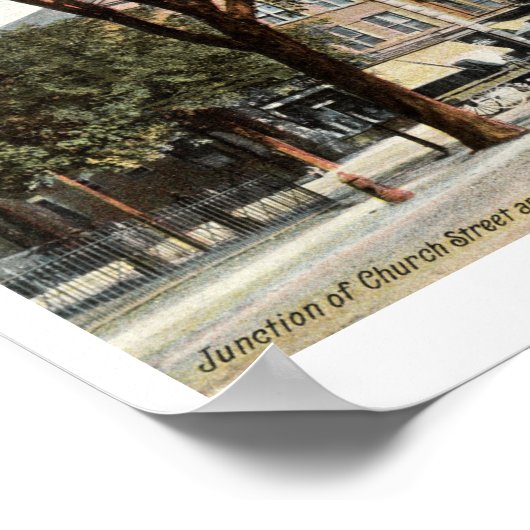 Montclair NJ 1908 Vintag Poster (Ecke)