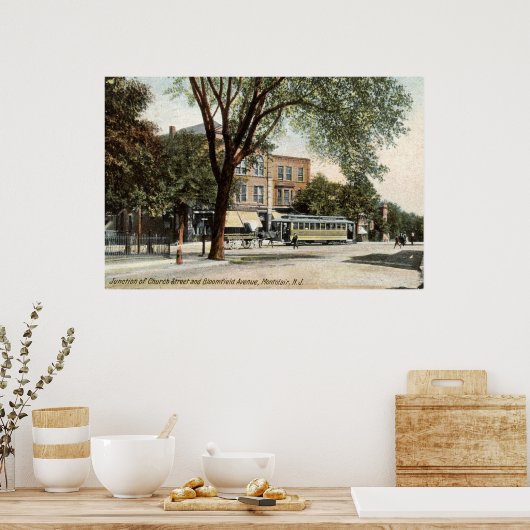 Montclair NJ 1908 Vintag Poster (Küche)