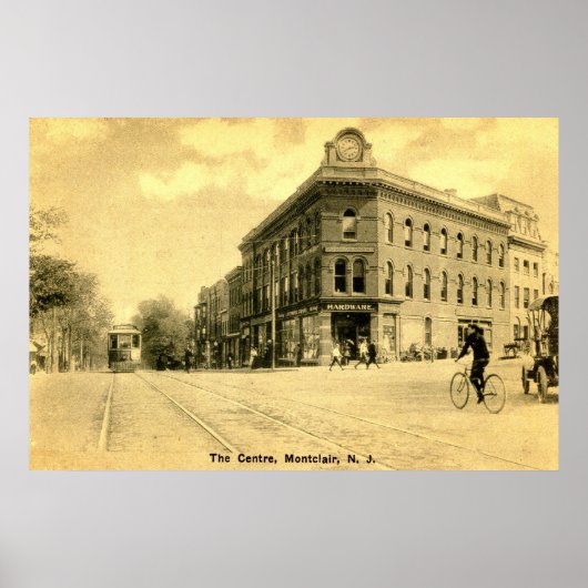 Montclair, NJ Crane Gebäude, 1915 Vintag Poster (Vorne)