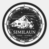 Monte Ähnaun - Tirol Österreich Alpen Runder Aufkleber (Vorderseite)