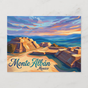 Monte Albán Mexiko Postkarte