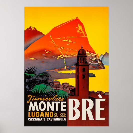 Monte Brè, Lugano, Schweiz Poster (Vorne)