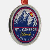 Monte Cameron - Colorado 14ers Fourteener Ornament Aus Metall (Rechts)