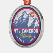 Monte Cameron - Colorado 14ers Fourteener Ornament Aus Metall (Links)