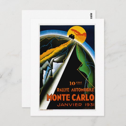 Monte Carlo 1931 Postkarte (Vorne/Hinten)