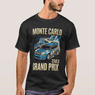 Monte Carlo 2003 Vintage Grand Prix Rennposter T-Shirt