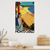 Monte-Carlo Art Deco Tennis Plakat (Küche)