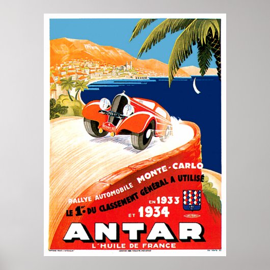 Monte Carlo Automobile Kundgebung Poster (Vorne)