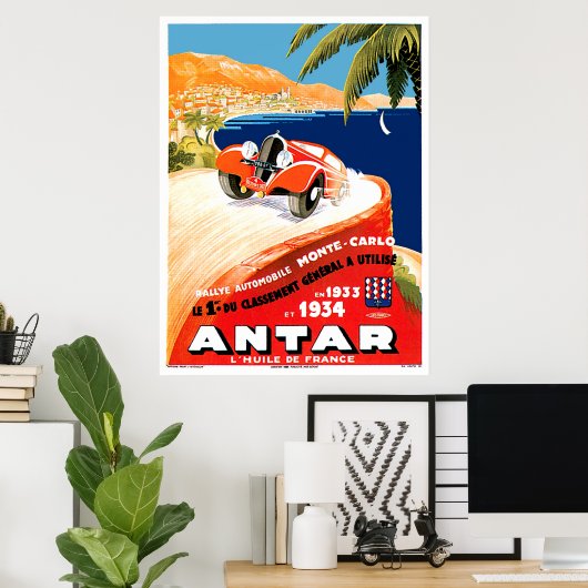 Monte Carlo Automobile Kundgebung Poster (Heimbüro)