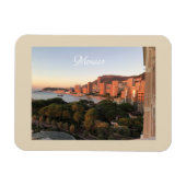 Monte Carlo Bay bei Sonnenaufgang, Mond und Etoile Magnet (Horizontal)
