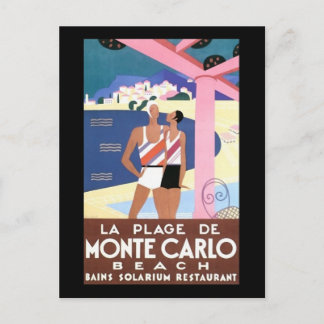 Monte Carlo Beach Postkarte