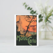 Monte Carlo bei Sonnenuntergang Postkarte (Stehend Vorderseite)