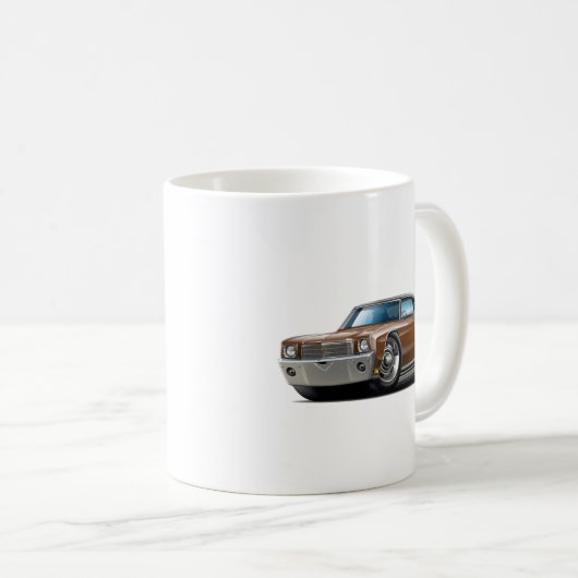 Monte Carlo Brown-Schwarzes Spitzenauto 1970 Kaffeetasse (VorderseiteRechts)
