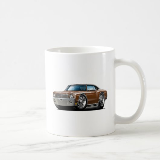 Monte Carlo Brown-Schwarzes Spitzenauto 1970 Kaffeetasse (Rechts)